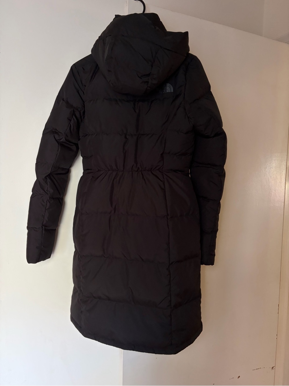 NWOT The North Face Metropolis Women's Black Hooded Long Puffer Coat size S - Picture 3 of 5